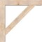 Ekena Millwork Traditional Block Smooth Bracket w/ Offset Brace, Douglas Fir, 7 1/2"W x 46"D x 46"H BKT0806X46X46TRA05SDF - alternate 3